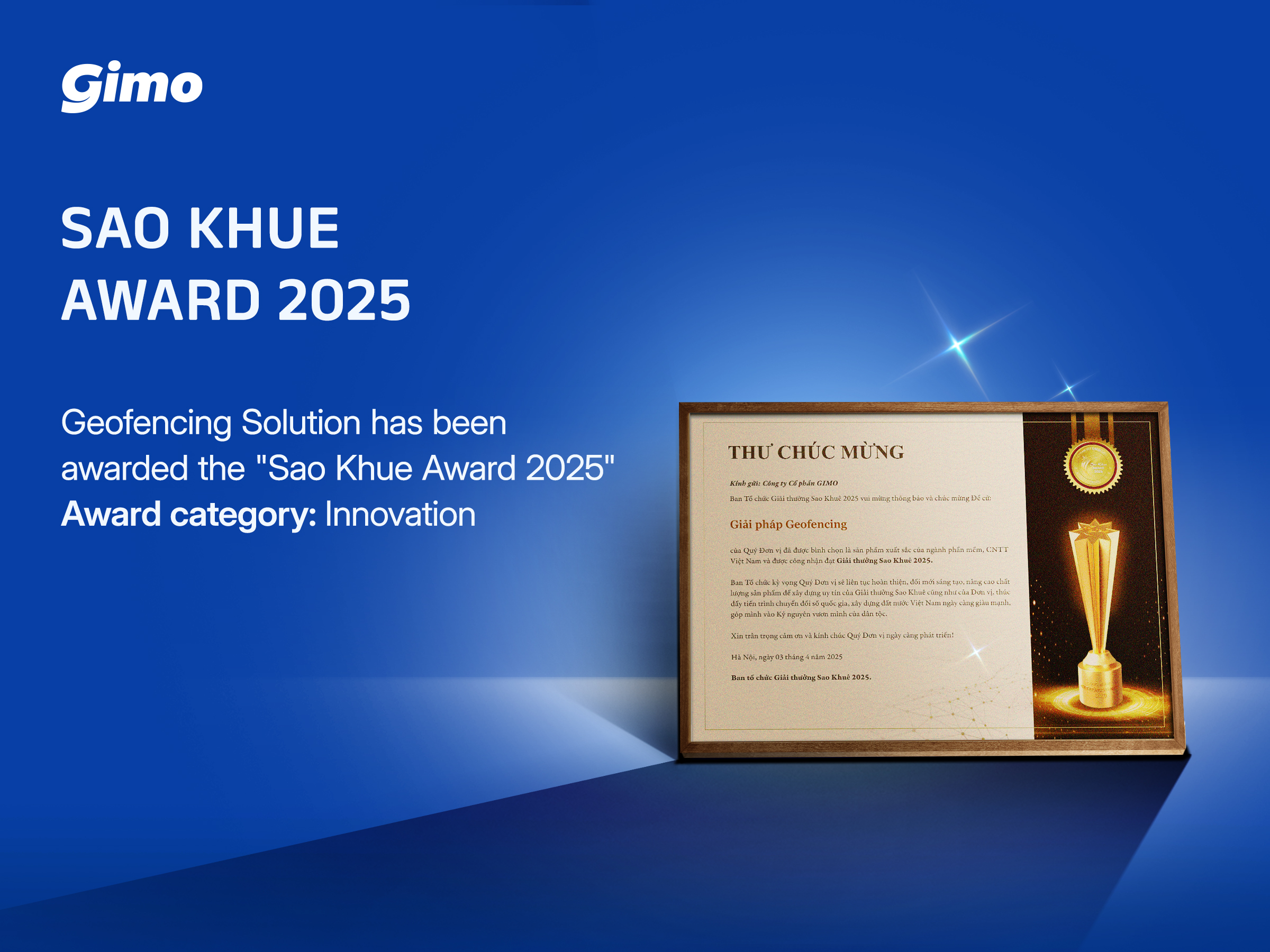 Geofencing Honored at Sao Khue Awards 2025: Innovation Driven by User-Centricity